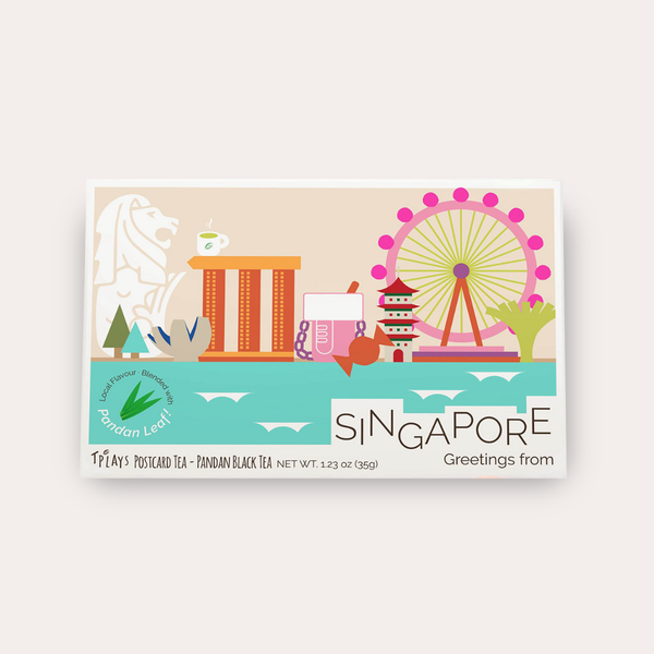 Singapore Greetings Postcard Tea (Classic Design)